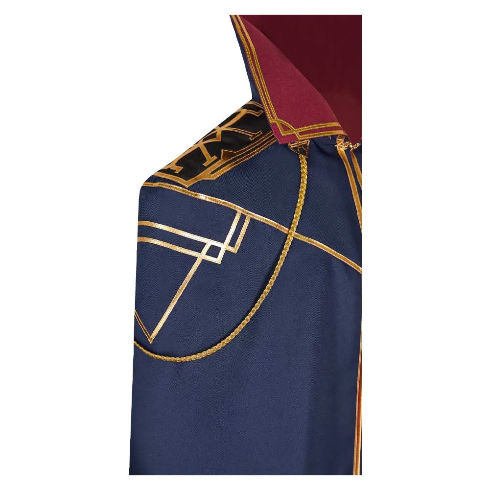 Arcane League of Legends Season 2 Caitlyn Kiramman Cosplay Costume Unisex Dark Blue Cloak Halloween Carnival Suit