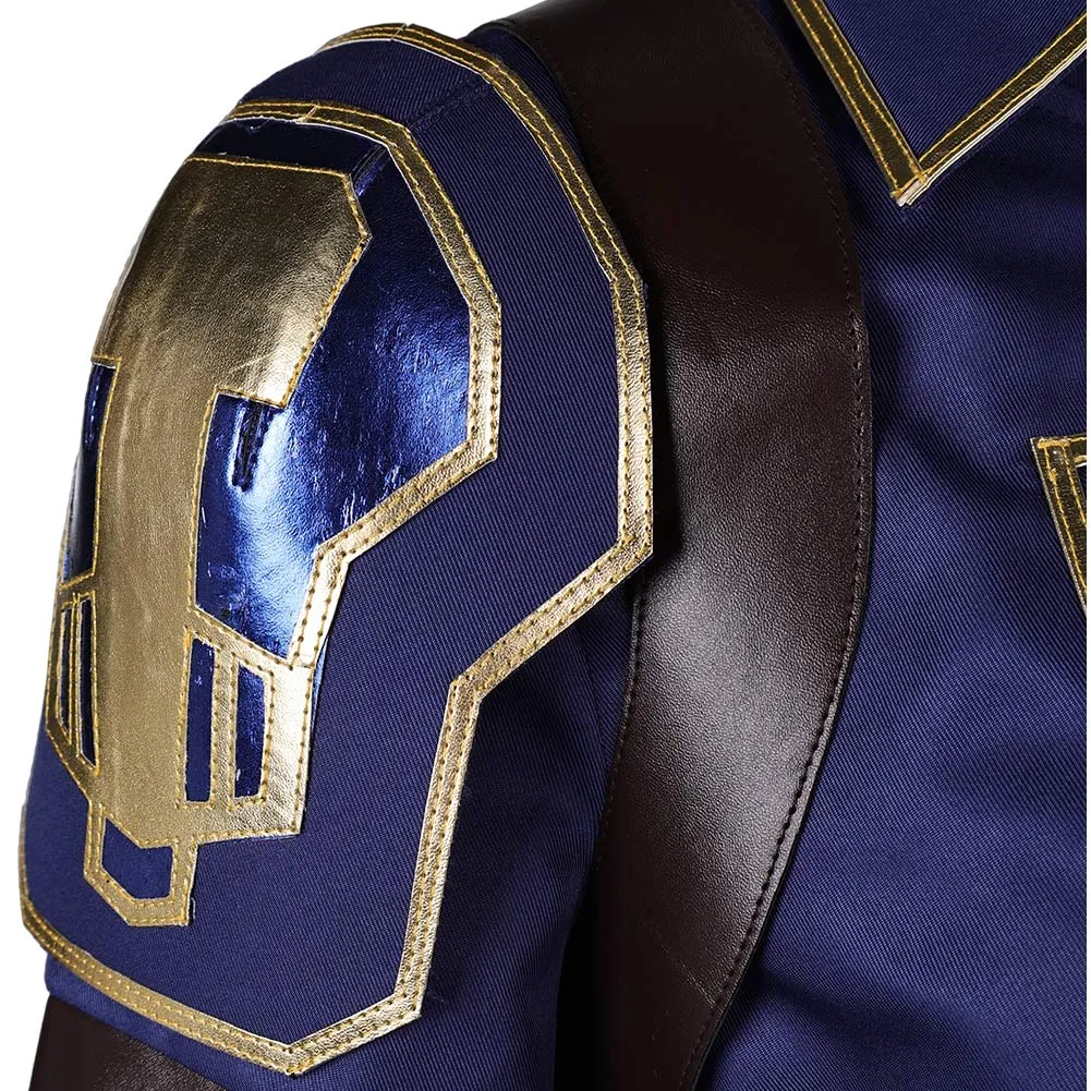 Arcane: League of Legends Season 2 Caitlyn Sleeveless Blue Outfit Cosplay Costume Halloween Carnival Suit