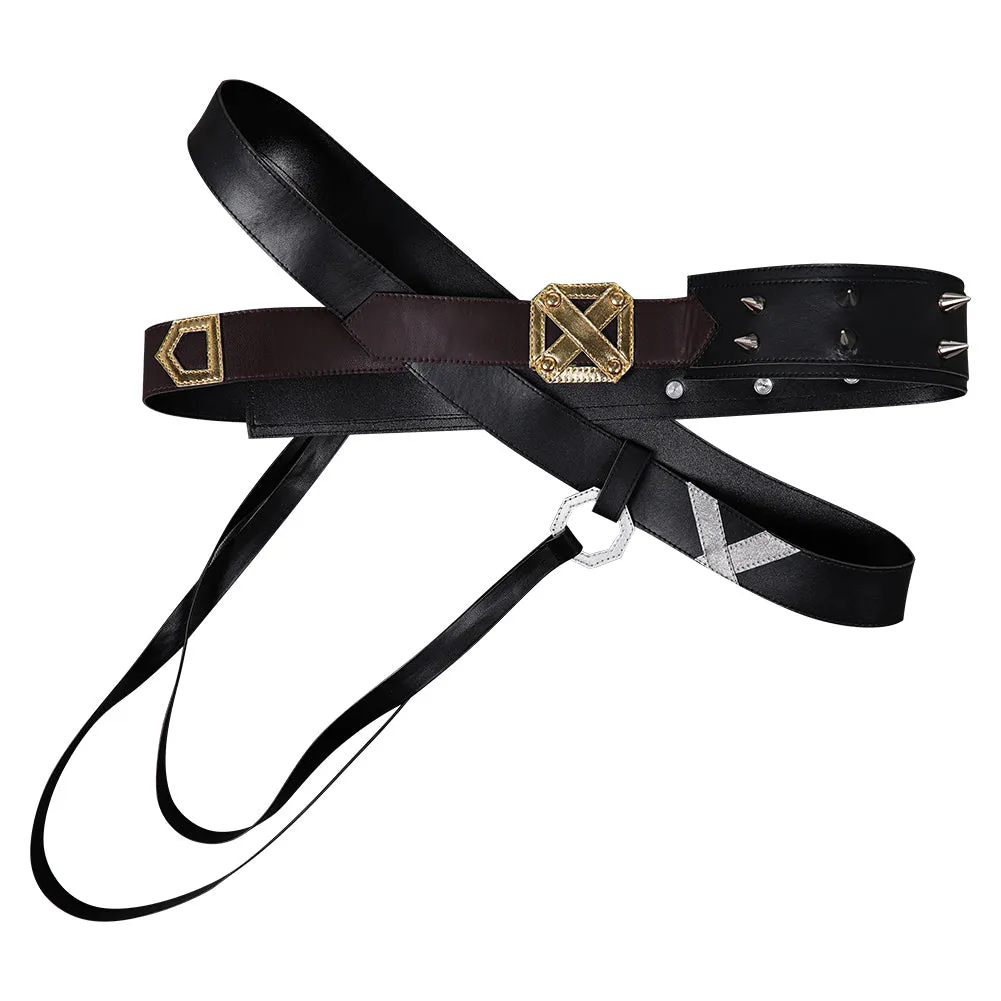 Arcane League of Legends Season 2 Cosplay Belt Waistband Unisex Black BeltHalloween Carnival Accessories