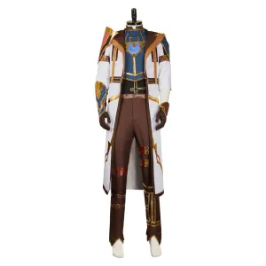 Arcane League of Legends Season 2 Jayce Cosplay Costume Male White Outfits Halloween Carnival Suit
