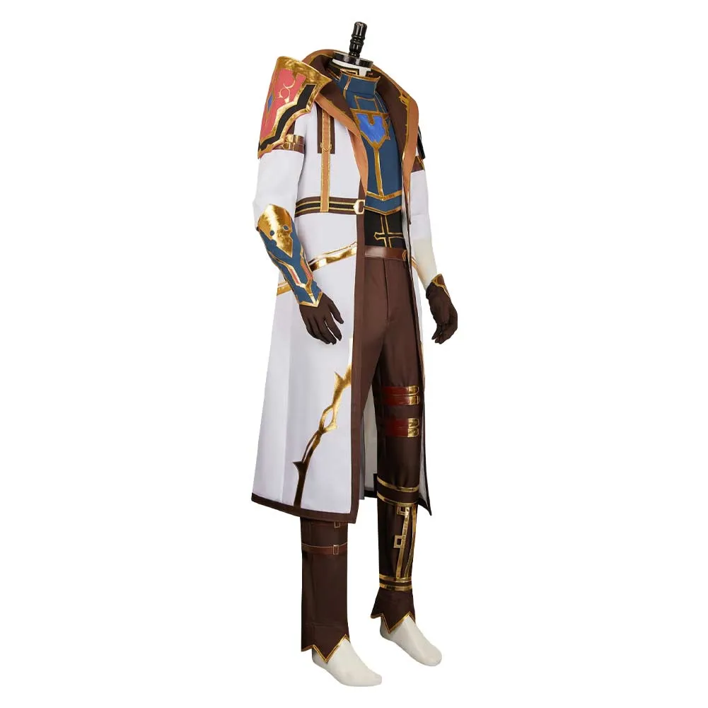 Arcane League of Legends Season 2 Jayce Cosplay Costume Male White Outfits Halloween Carnival Suit