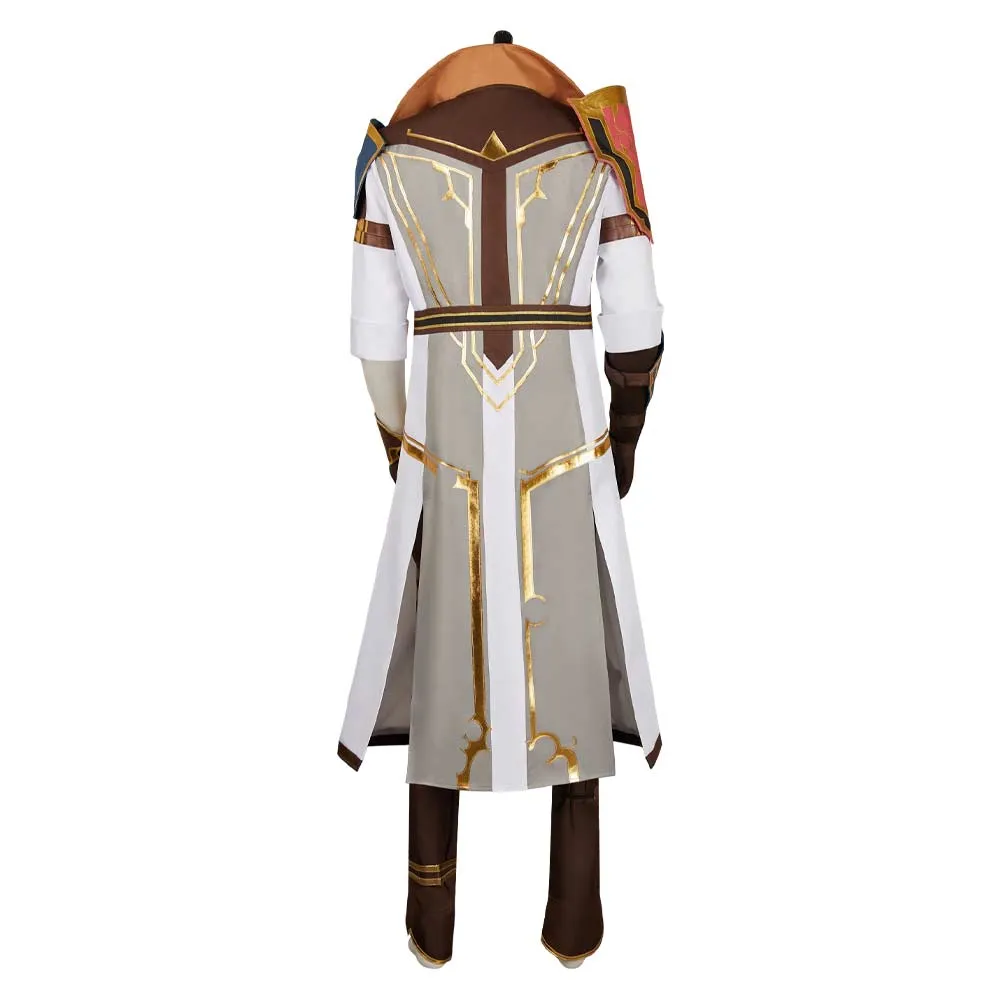 Arcane League of Legends Season 2 Jayce Cosplay Costume Male White Outfits Halloween Carnival Suit