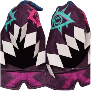 Arcane League of Legends Season 2 Jinx Cap Unisex Dark Purple Hat Halloween Carnival Accessories