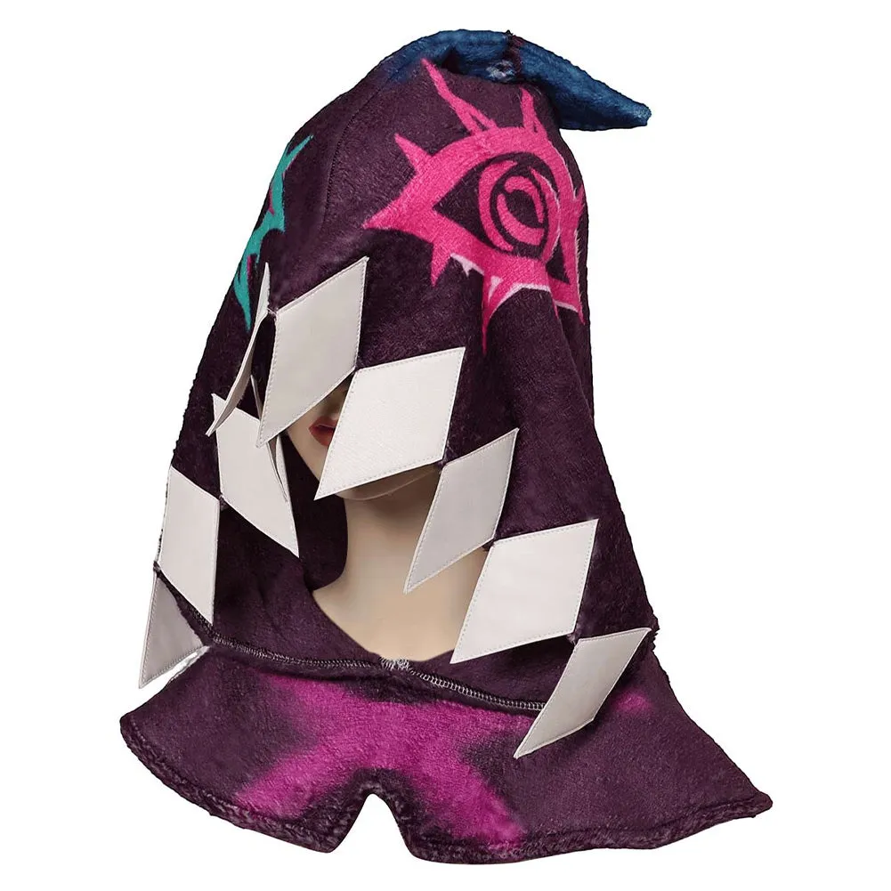 Arcane League of Legends Season 2 Jinx Cap Unisex Dark Purple Hat Halloween Carnival Accessories
