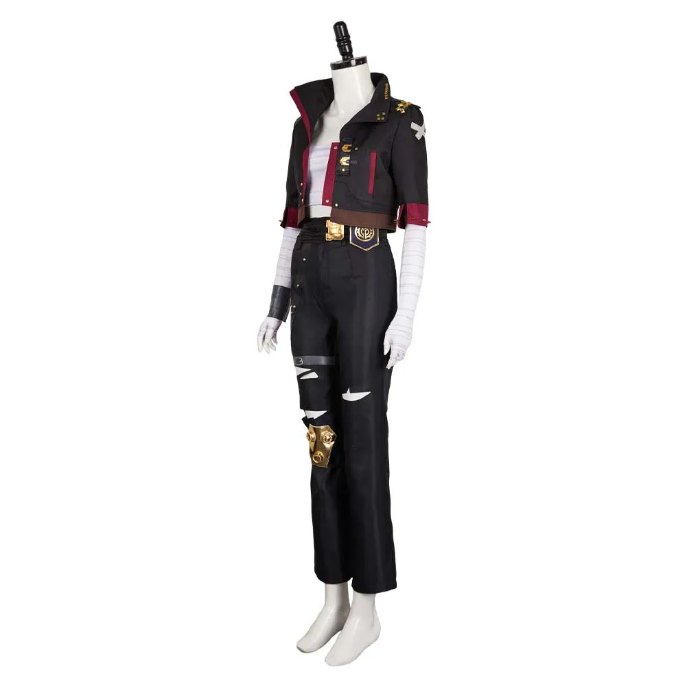 Arcane League of Legends Season 2 Vi Cosplay Costume Female Black Outfits Halloween Carnival Suit