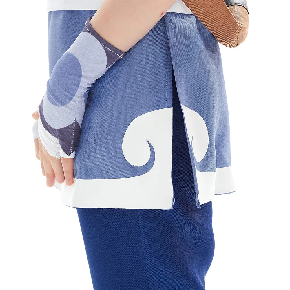 Avatar: The Last Airbender Halloween Carnival Suit Katara Cosplay Costume for Kids Children