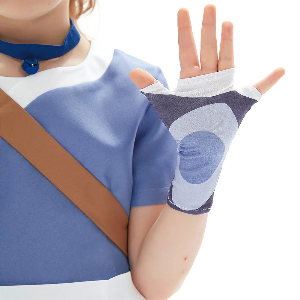 Avatar: The Last Airbender Halloween Carnival Suit Katara Cosplay Costume for Kids Children