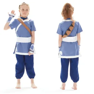 Avatar: The Last Airbender Halloween Carnival Suit Katara Cosplay Costume for Kids Children