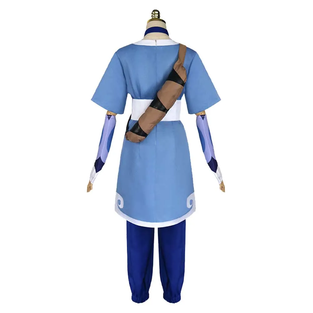 Avatar: The Last Airbender Katara TV Character Adult Blue Suit Cosplay Costume Outfits Halloween Carnival Suit