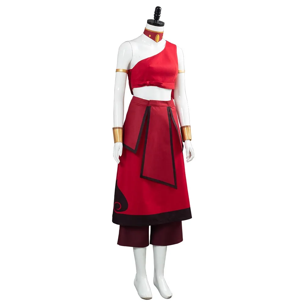 Avatar: the last Airbender Women Dress Outfit Katara Cosplay Costume  Halloween Carnival Costume