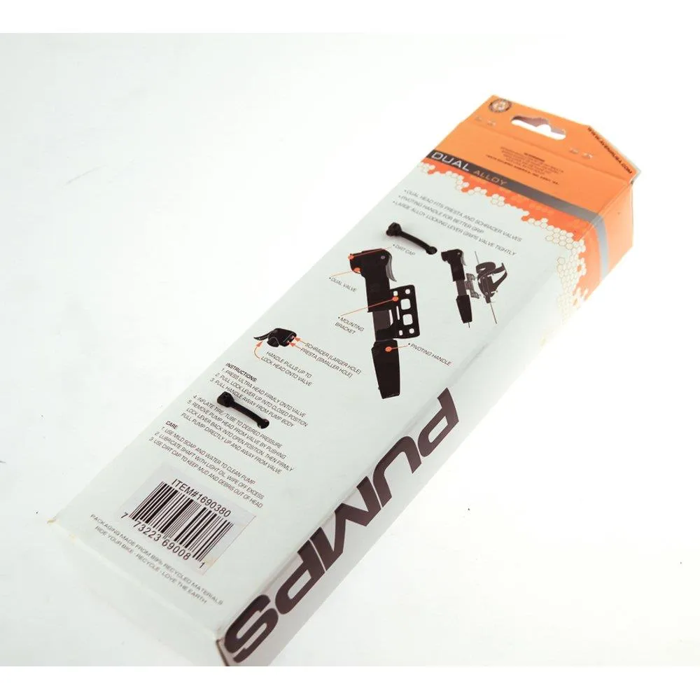 Avenir Dual Alloy Frame Mount Bicycle Bike Tire Pump Schrader/Presta New