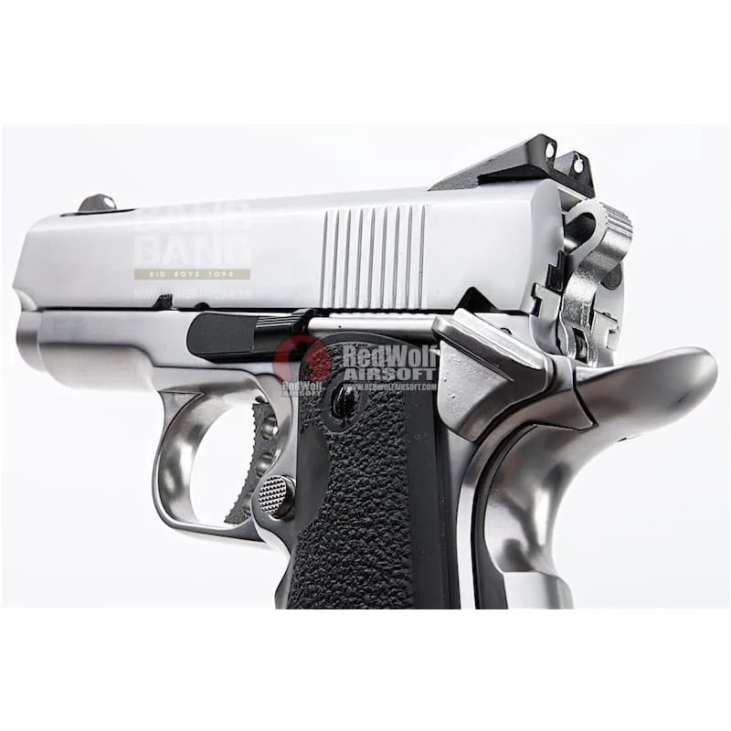 AW V10 Ultra Compact GBB Pistol (Silver/Silver)