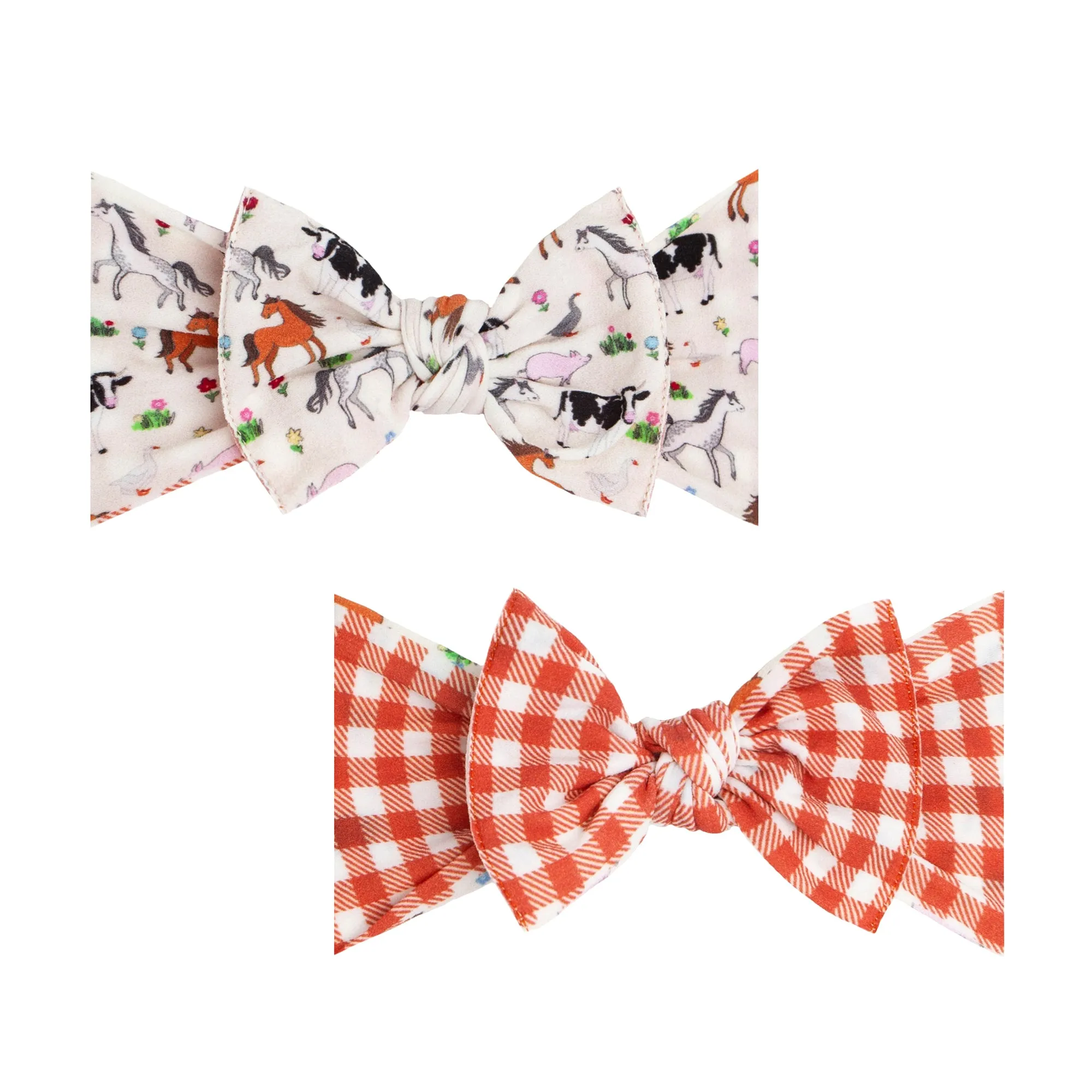 Baby Bling E-I-E-I-O Reverse-A-Bow Headband