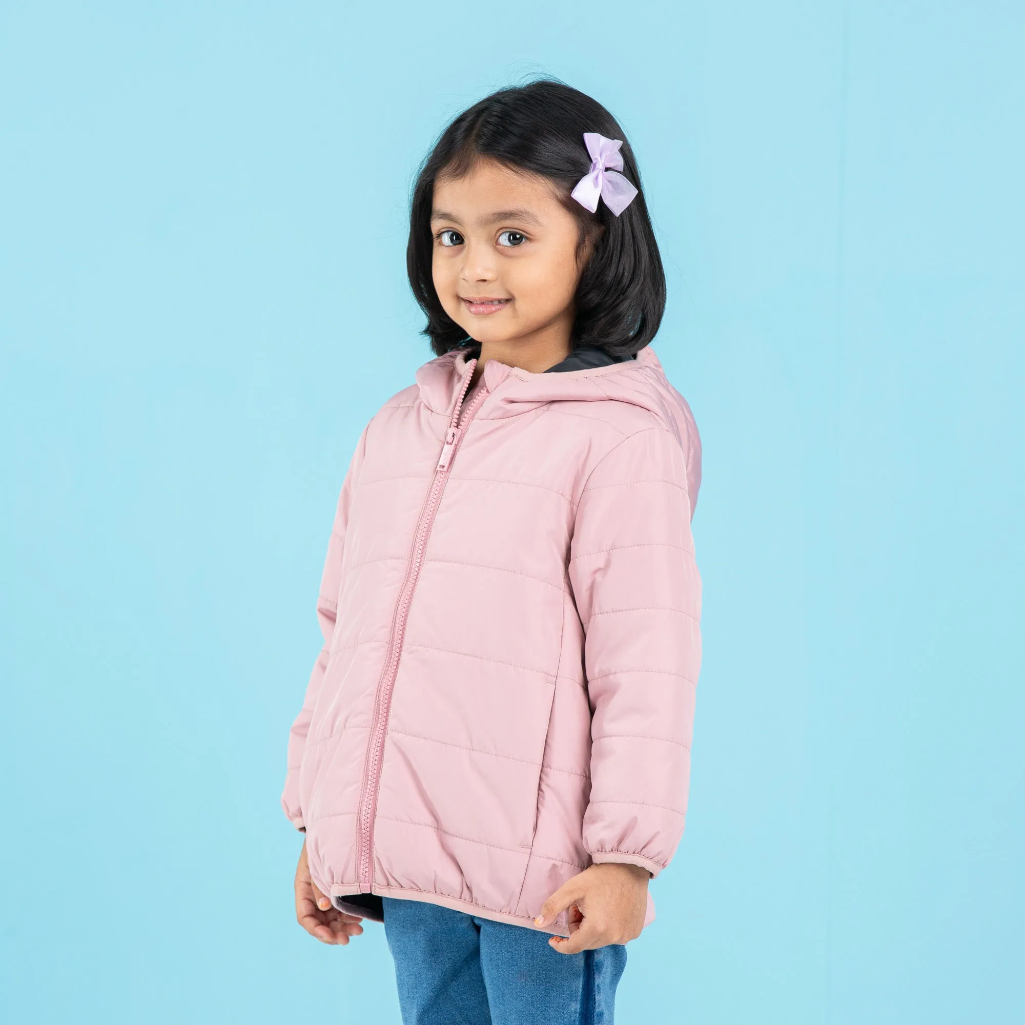 Baby Girls Quilting Jacket- Light Pink