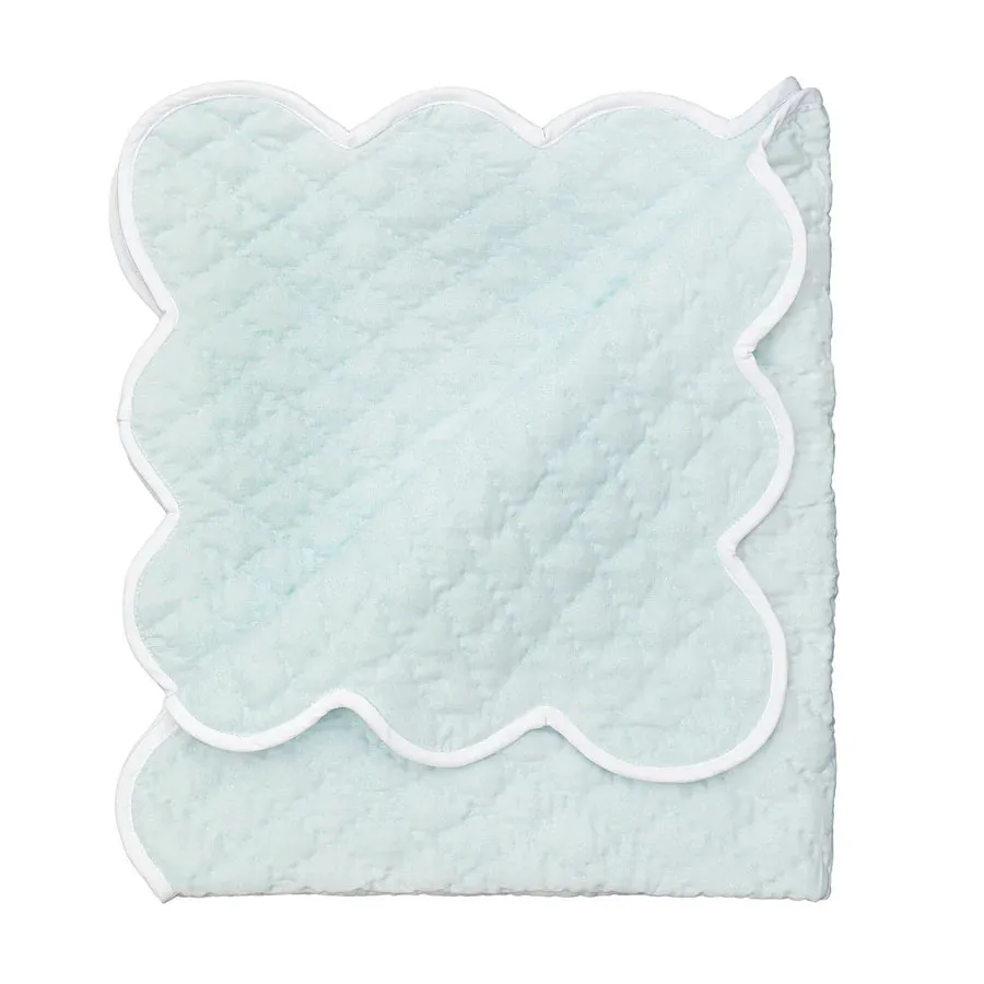 Baby Hand Quilted Satin Blanket