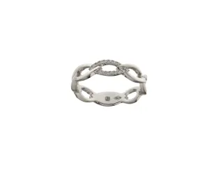 Bague avec motif - Or Blanc, Diamants (062229A)