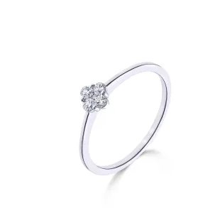 Bague avec motif - Or Blanc, Diamants (063675A)