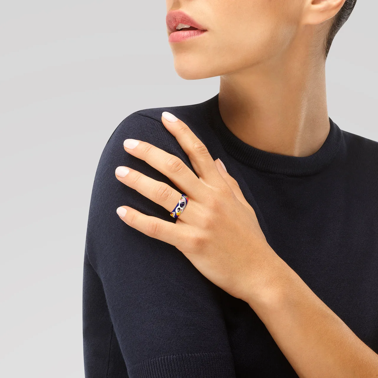Bague UNA STORIA - Toucan, Argent et zircons (BG121244)