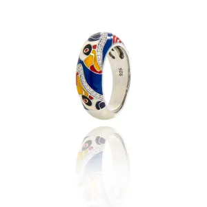 Bague UNA STORIA - Toucan, Argent et zircons (BG121244)