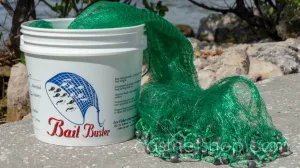 Bait Buster Bait Cast Nets CBT-BBA5, 5 ft. Radius, 1/2" Sq. Mesh