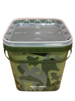 BAIT TECH 5L Camo Bucket & Lid