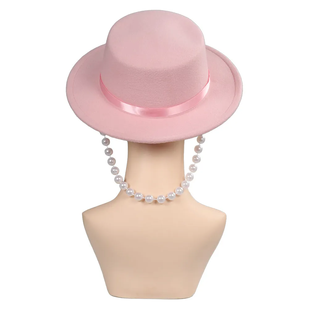 Barbie 2023 Cosplay Pink Hat Cap Halloween Carnival Costume Accessories