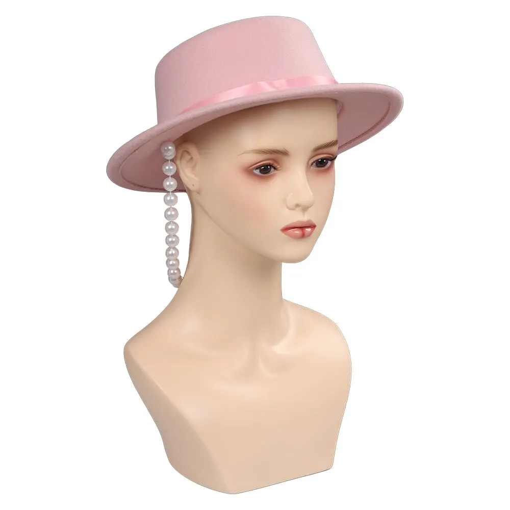 Barbie 2023 Cosplay Pink Hat Cap Halloween Carnival Costume Accessories