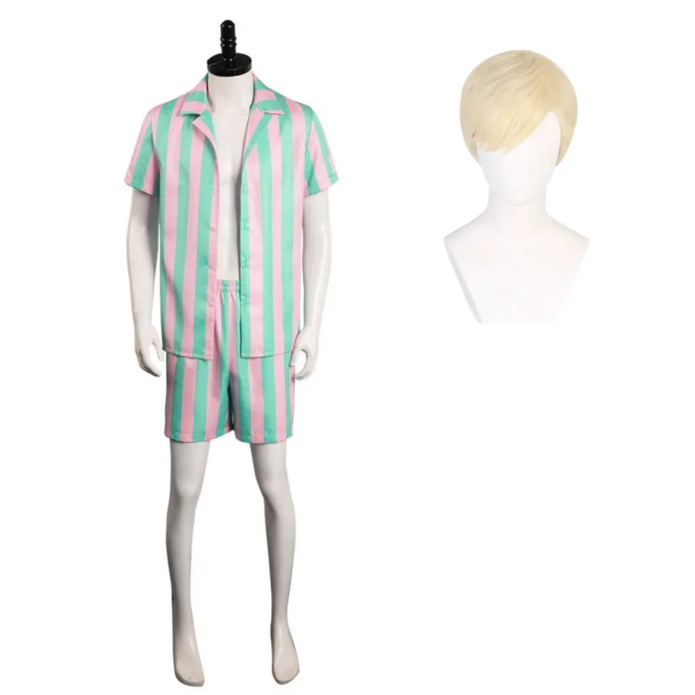 Barbie Ken Beach Outfits Cosplay Costume Halloween Carnival Suit