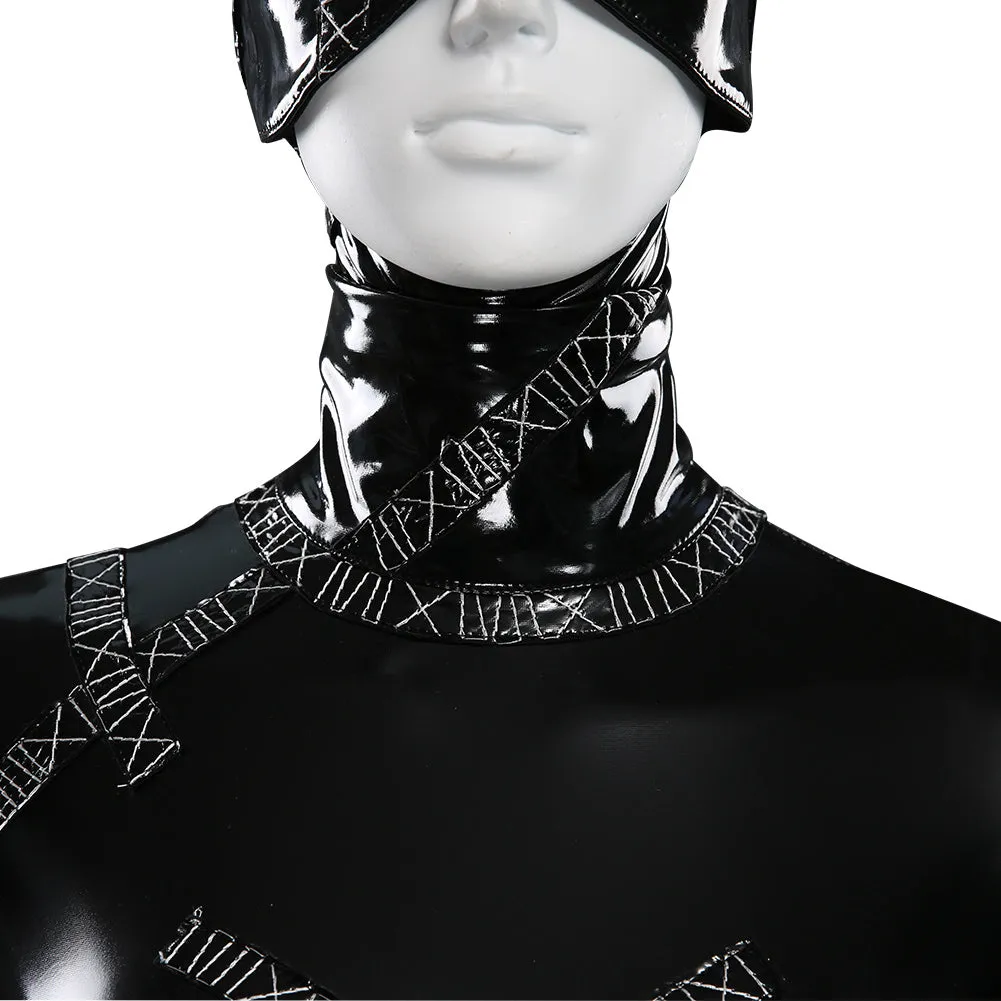 Batman Returns-DC Catwoman Halloween Carnival Suit Selina Kyle Cosplay Costume  Jumpsuit Outfits