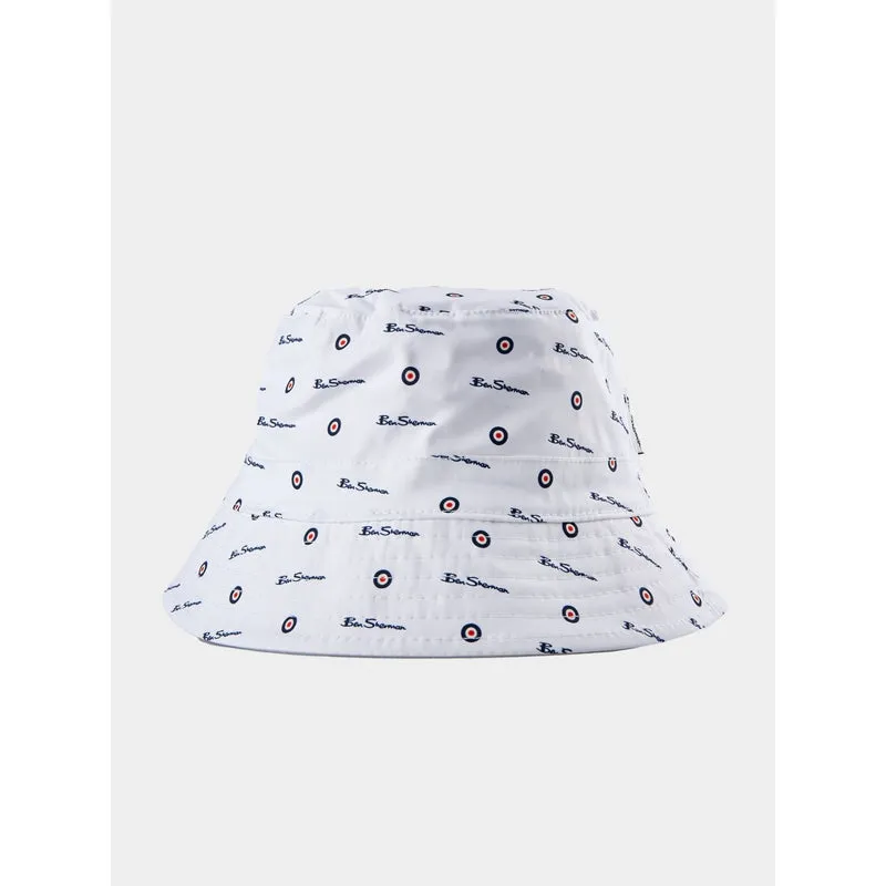 Ben Sherman Bucket Hat - White
