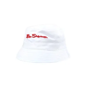 Ben Sherman Bucket Hat - White