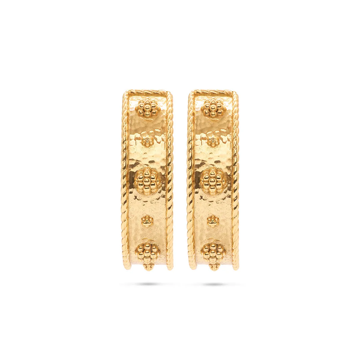Berry Classic Medium Hoop Earrings - Gold