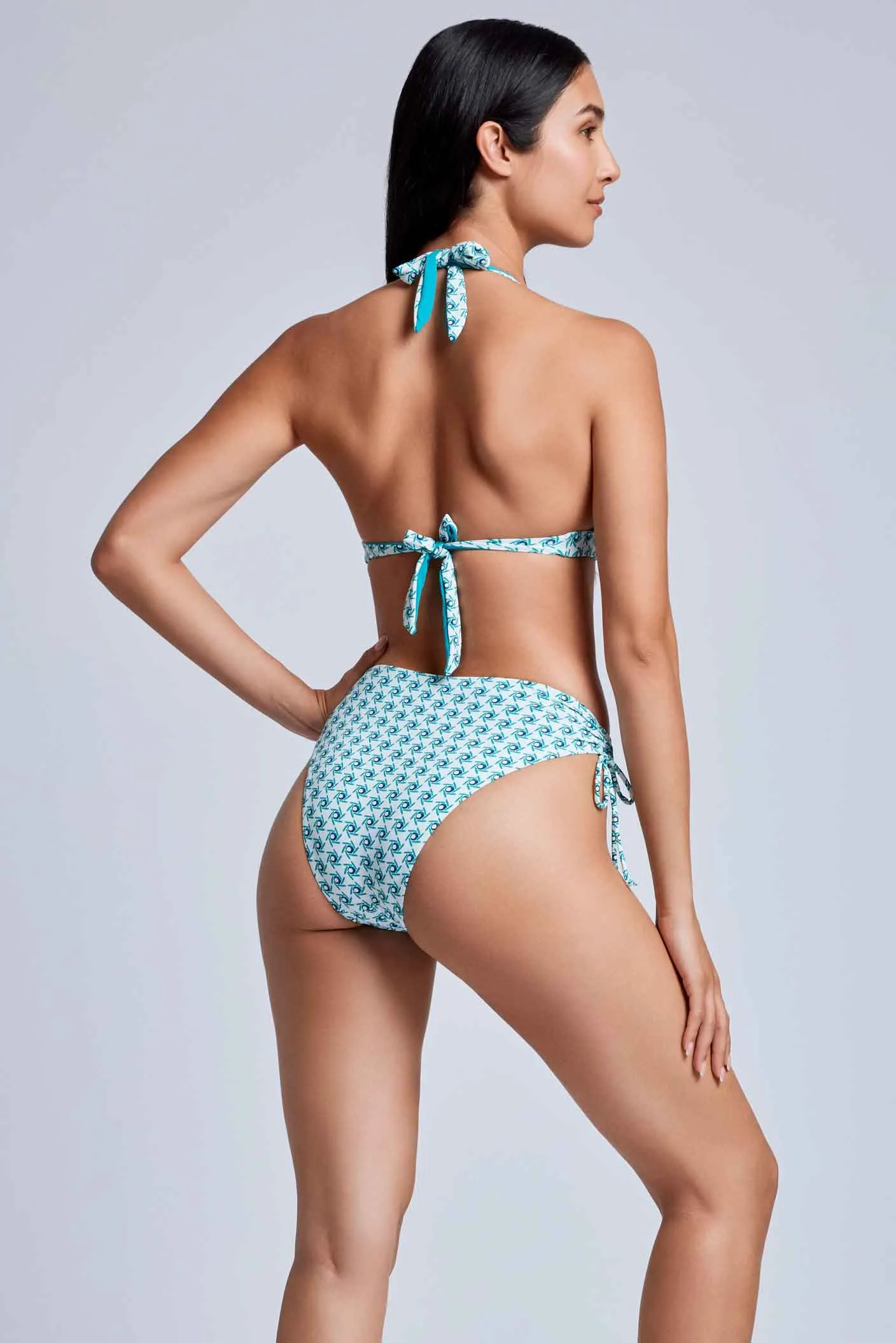 Bikini con allacciatura al collo Fragola