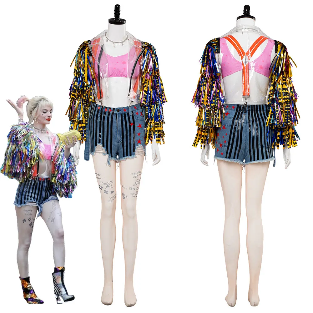 Birds of Prey (And the Fantabulous Emancipation of One Harley Quinn) Cheerleader Outfit Cosplay Costume