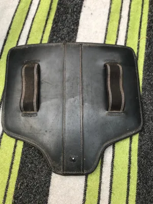 black leather stud guard