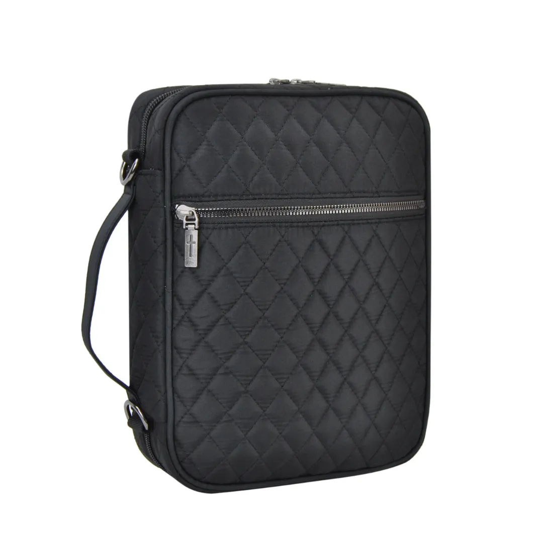 Black Quilted NGIL Bible Case Cover