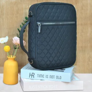 Black Quilted NGIL Bible Case Cover
