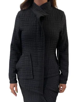 Black Soft Quilted Jacket