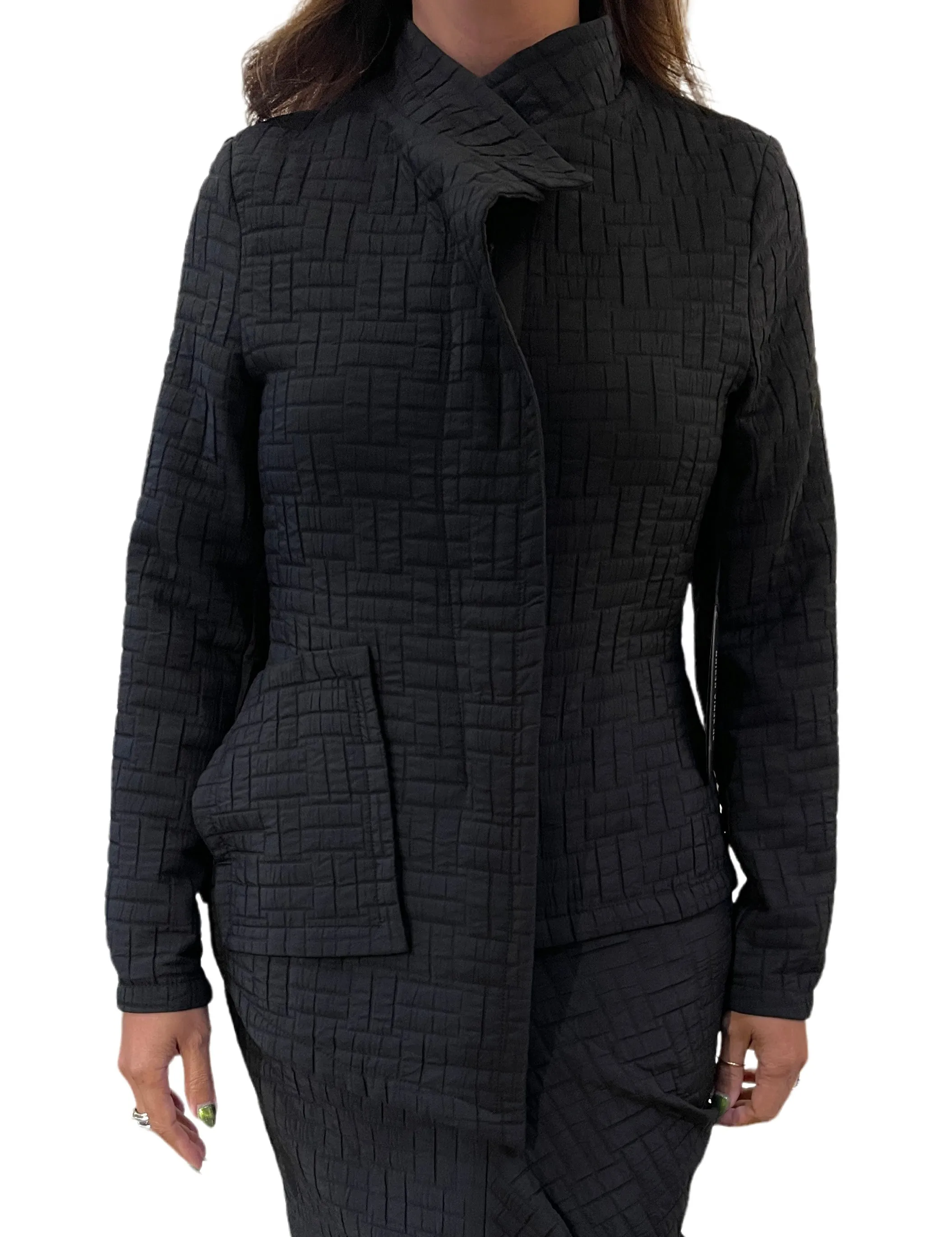 Black Soft Quilted Jacket