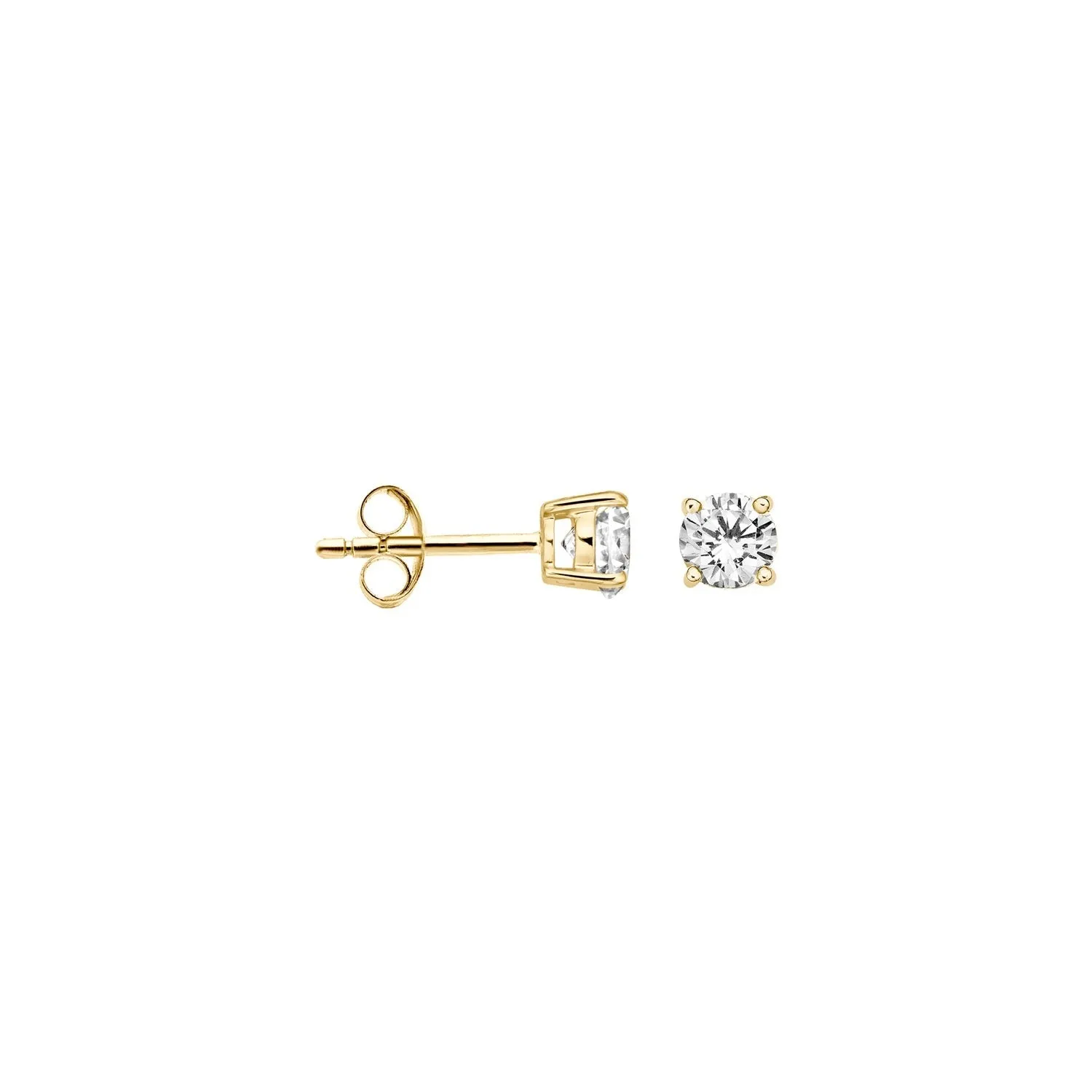 Blush - Boucles d'oreilles - Or Jaune 14k, Zircon (7127YZI)