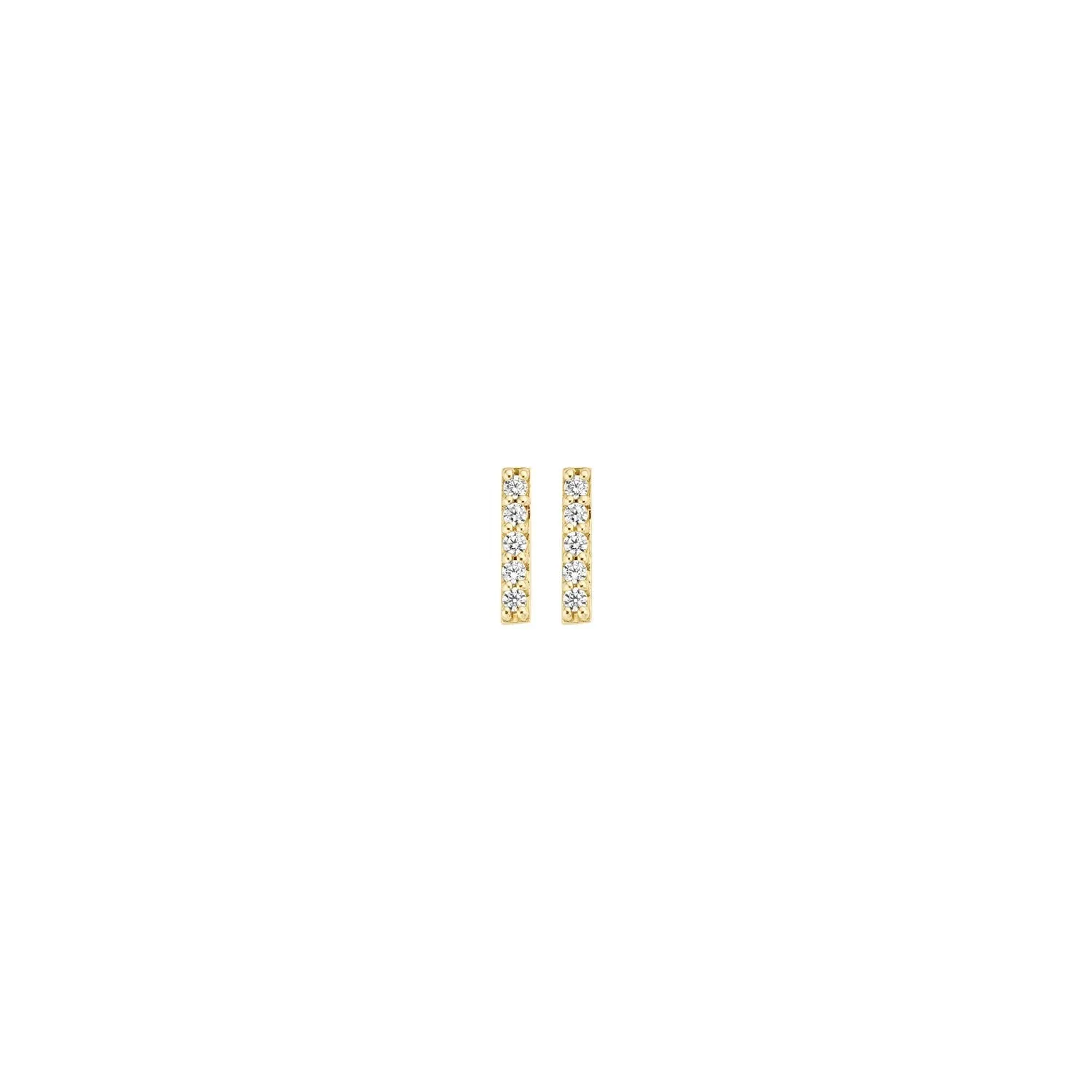 Blush - Boucles d'oreilles - Or Jaune 14k, Zircon (7196YZI)