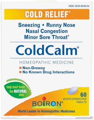 Boiron Coldcalm Quick-Dissolving Tablets 60 Tablets