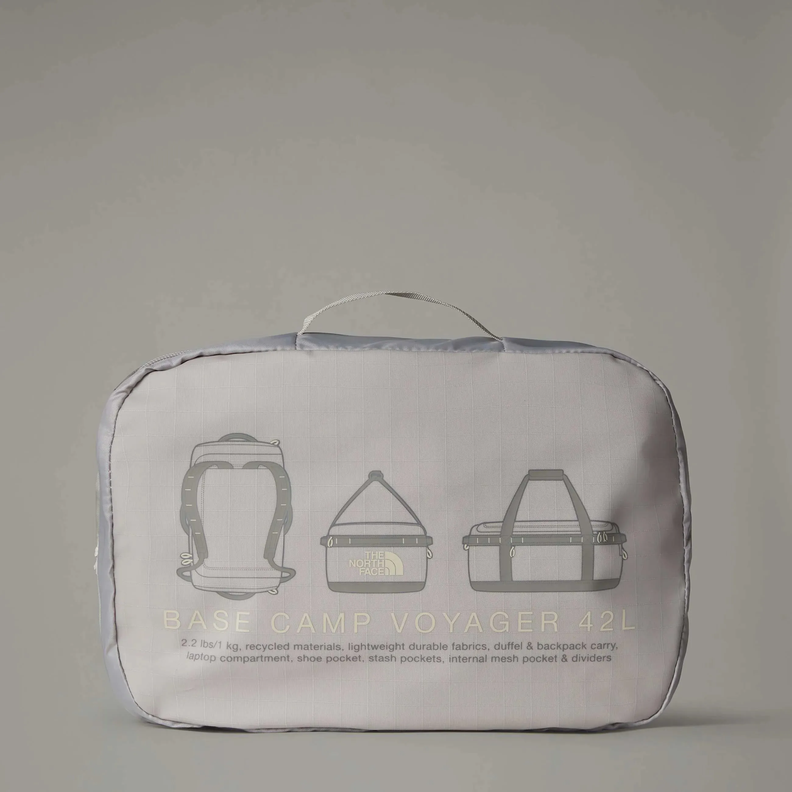 Bolsa Mochila THE NORTH FACE Base Camp Duffel Voyager 42L Soapstone Stone Slab