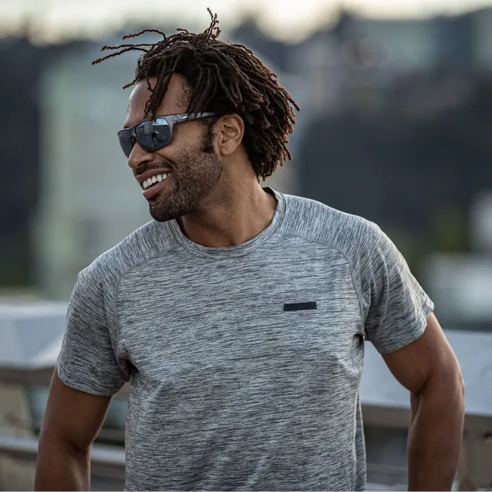 Boone - Matte Silver Grey   Polarized Silver Mirror Lens