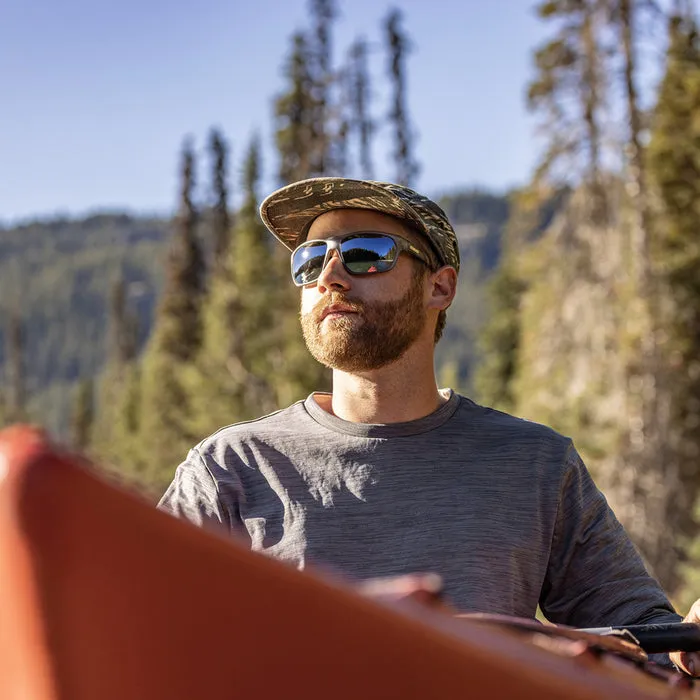 Boone - Matte Silver Grey   Polarized Silver Mirror Lens