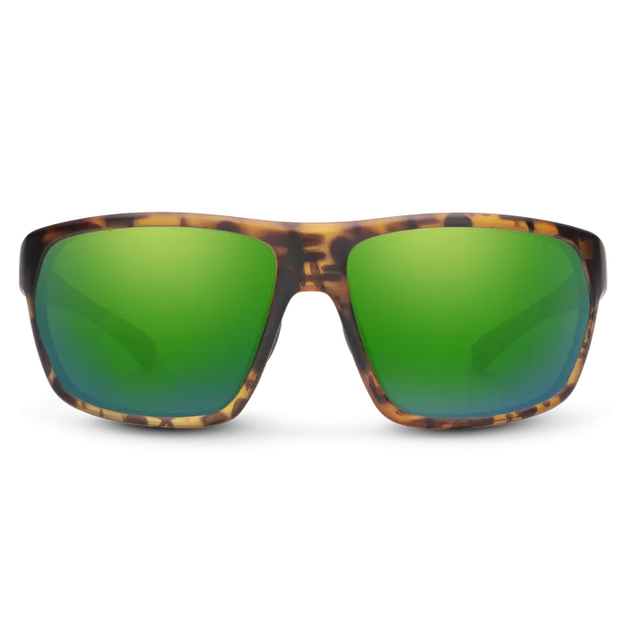 Boone - Matte Tortoise   Polarized Green Mirror Lens