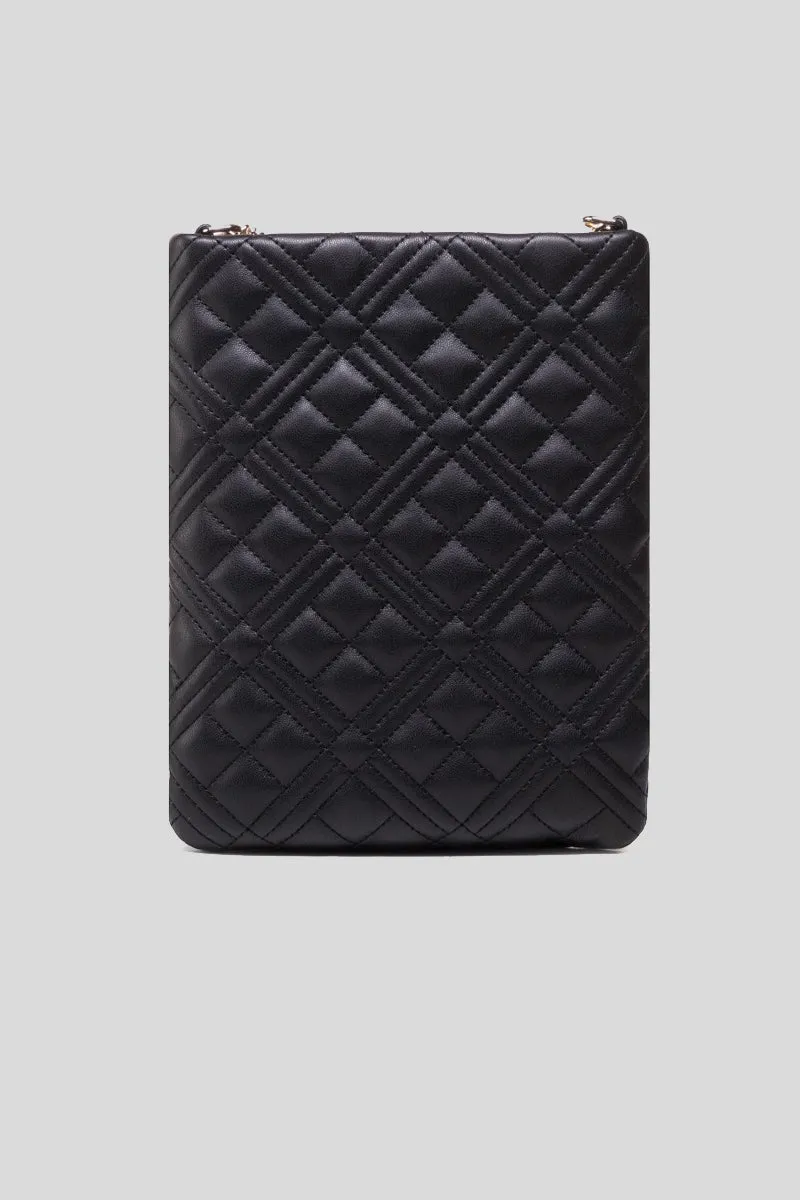 Borsa Quilted Nappa Pu - Nero