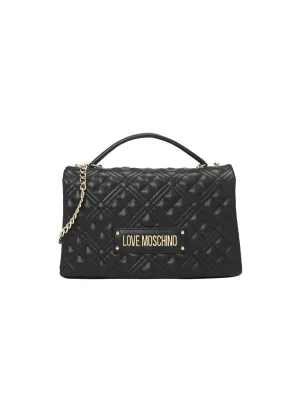 Borsa Quilted Pu - Nero Galv. Oro