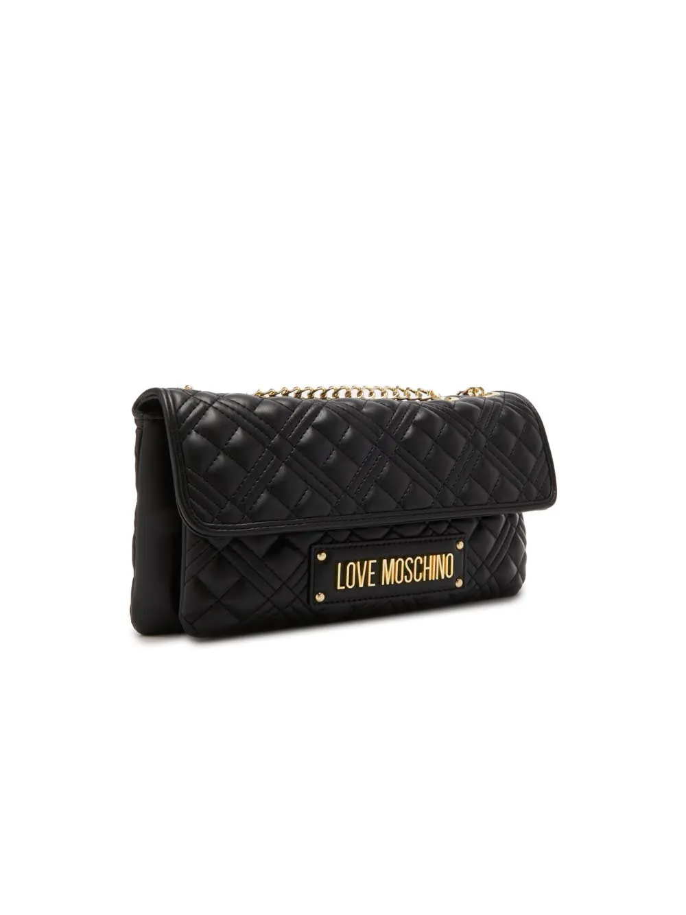 Borsa Quilted Pu - Nero/Galvanica Oro