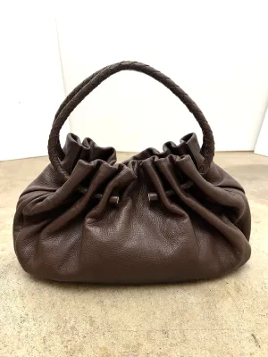 Bottega Veneta Ebano Cervo Intrecciato Hobo Bag